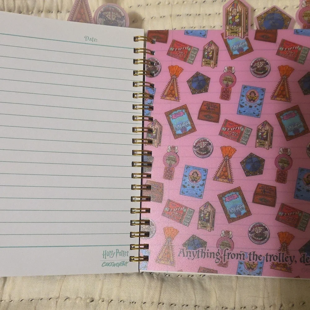 Cakeworthy Harry Potter Honeydukes Notebook And Sticky Notes NEW